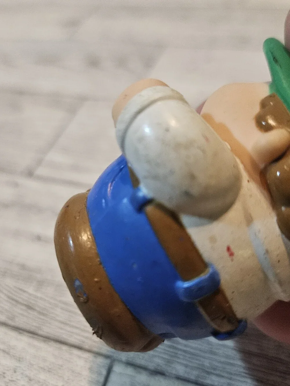 Vintage Little Tikes Toddle Tots Man With Green Hat Construction Worker Figure